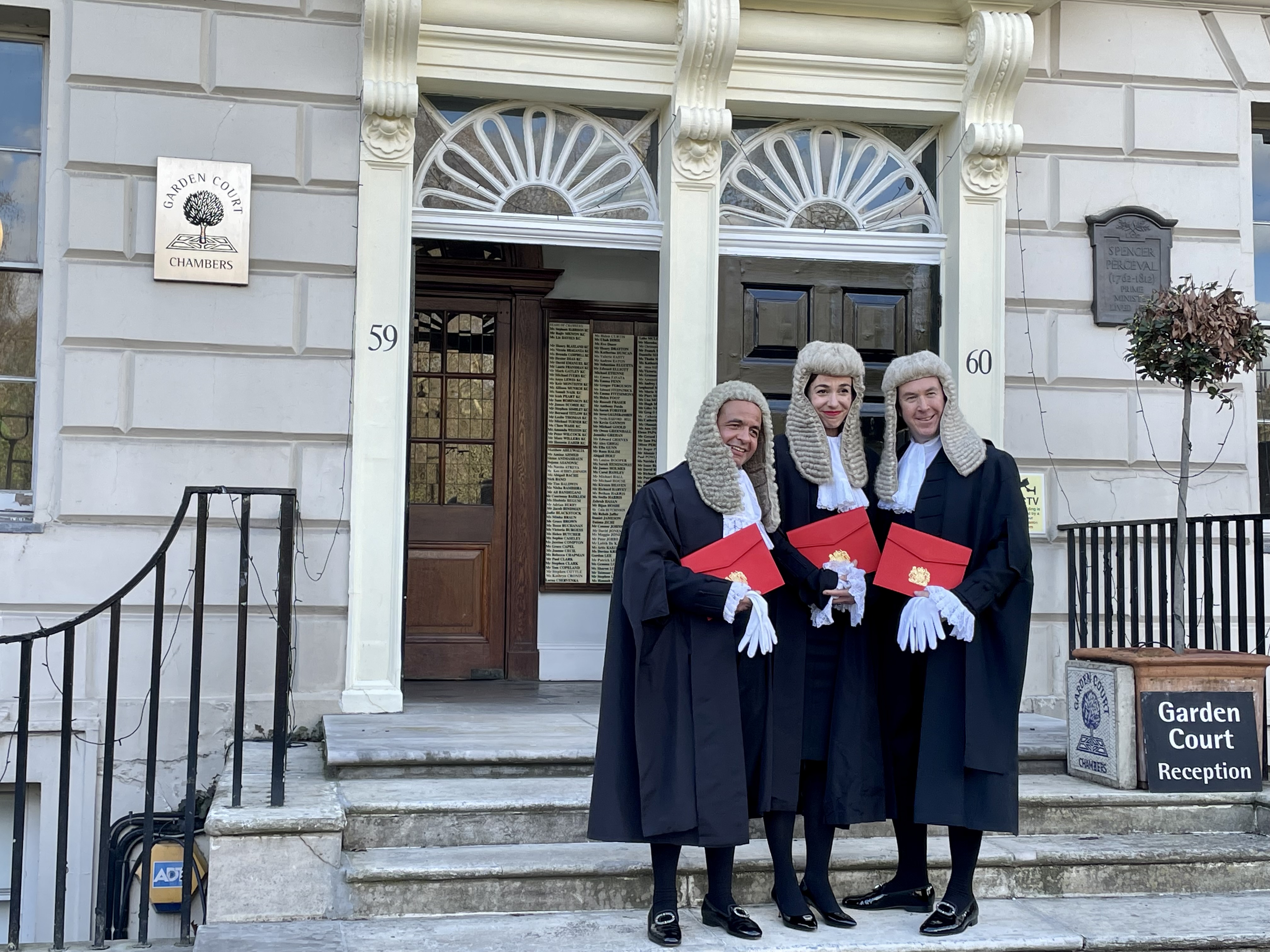 Duran Seddon, Irena Sabic and Edward Grieves appointed King's Counsel.
